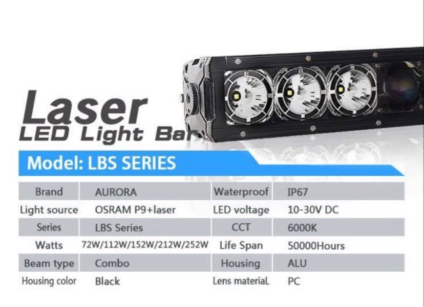 CS-L Single Row Lightbar w/DRL Laser